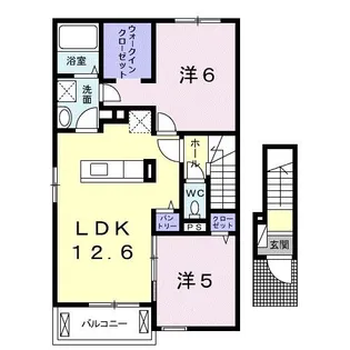メゾン フラン II【2階】の間取り