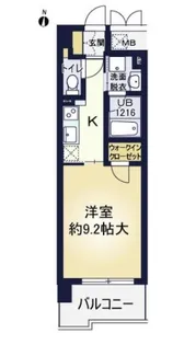 ア ミュゼ新大阪【7階】の間取り