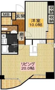 ディアシティ赤羽【4階】の間取り