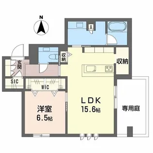 シークリサンス岡本【1階】の間取り