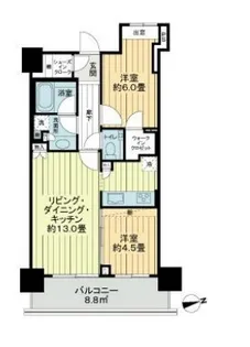 勝どきビュータワー【42階】の間取り