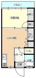 ライツ潮見【2階】の間取り