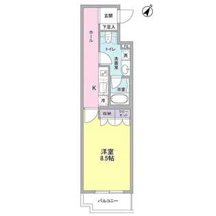ヴィセオ幡ヶ谷【3階】の間取り