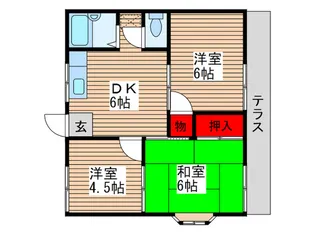 ファミーユ初石【2階】の間取り