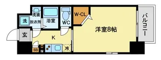 ミラージュパレス新梅田Rio【4階】の間取り