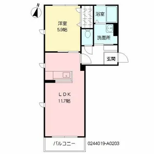グレイス原良【2階】の間取り