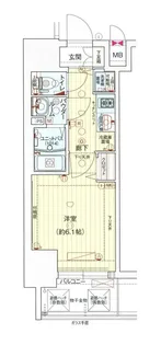 プレサンス塚本駅前【5階】の間取り