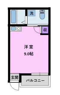 グランディール中央【3階】の間取り