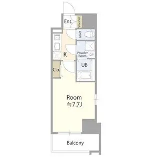 エスリード栄ル・クール【13階】の間取り