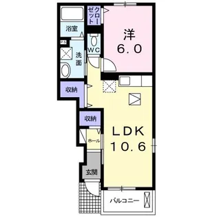 マリージョアI【1階】の間取り