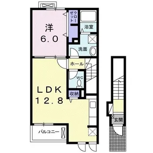 シュエット ガーデン【2階】の間取り