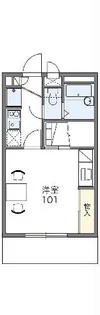 レオパレスルーチェ【3階】の間取り