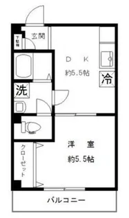 嶌崎ビル【2階】の間取り