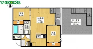 GRANDTIC GLORYII【2階】の間取り