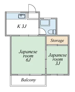 方南ハウス【2階】の間取り