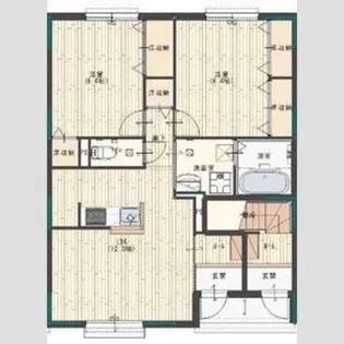 グランドゥール【1階】の間取り