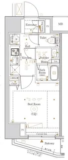 KNOTS大山【5階】の間取り