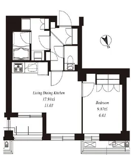 フレンシア田端道灌山【2階】の間取り