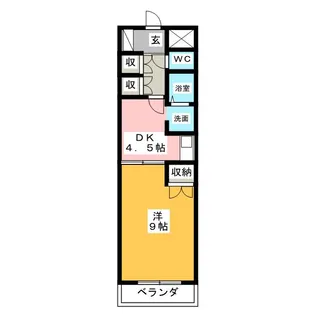 ベルカルムS【1階】の間取り