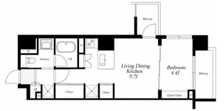 CATS原宿【10階】の間取り
