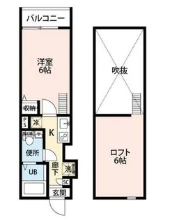 サザンフロント六町【3階】の間取り