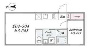 the trias345【4階】の間取り