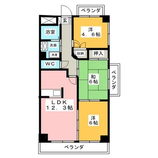 Comfort御影町【2階】の間取り
