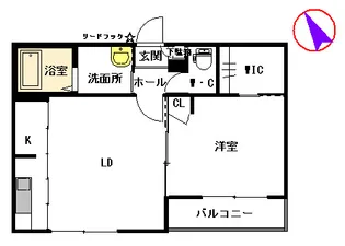 フェアリーウィング 積水【2階】の間取り