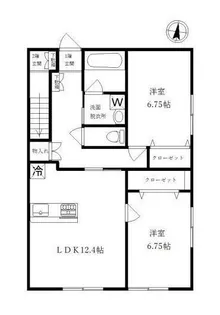 カーサ エクリス【1階】の間取り