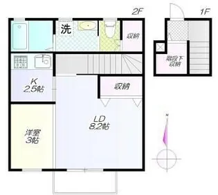 ラス・フローレンス【2階】の間取り