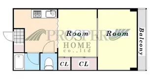 シャトー冨士【4階】の間取り