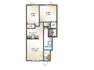 ひまわり1【1階】の間取り