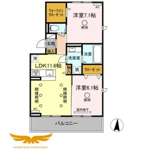 メゾン・ド・シュシュ【3階】の間取り