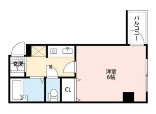 シャテロ住吉【3階】の間取り