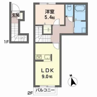 シャーメゾンK【2階】の間取り