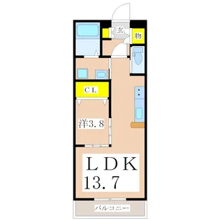 セーラス城山町【1階】の間取り