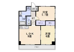 スリーナインマツダ【2階】の間取り