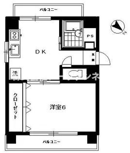 ベルケン中馬込【5階】の間取り