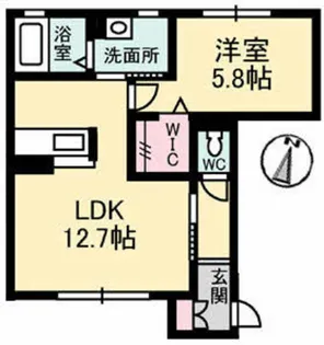 カトルフィーユTII【1階】の間取り
