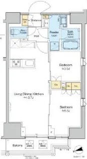 プラウドフラット本郷三丁目【10階】の間取り