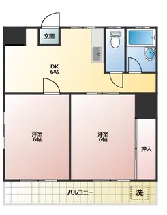 五反野シルバーハイツ【3階】の間取り