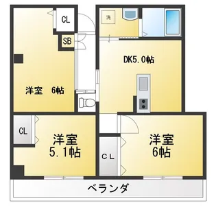 山一宮城ステーツ【1階】の間取り