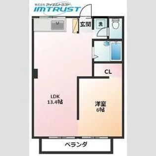 カーサ・エスティ【2階】の間取り