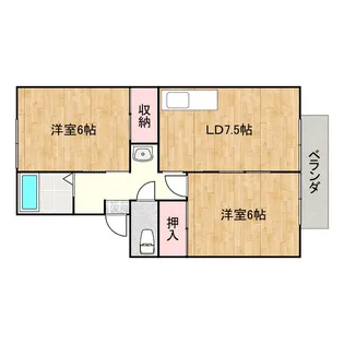 フジイコーポ【1階】の間取り
