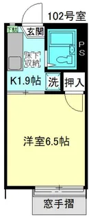 コーポ卯月苑【1階】の間取り