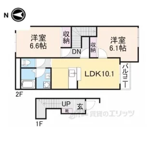 ウォーカーヒル2【2階】の間取り