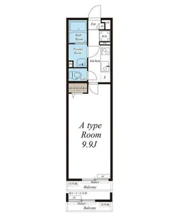 リブリ・六町【1階】の間取り