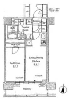 パークアクシス東陽町【14階】の間取り