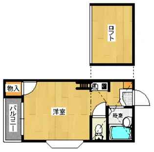 リュミエール箱崎宮前B【2階】の間取り