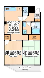 キャッスル相模原【3階】の間取り